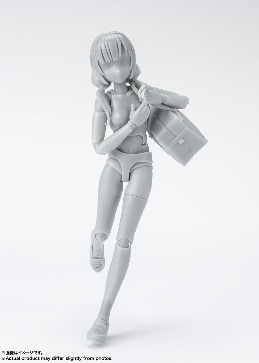 S.H. Figuarts Woman Female Body Chan Wireframe Gray Color Drawing Pose  Figure