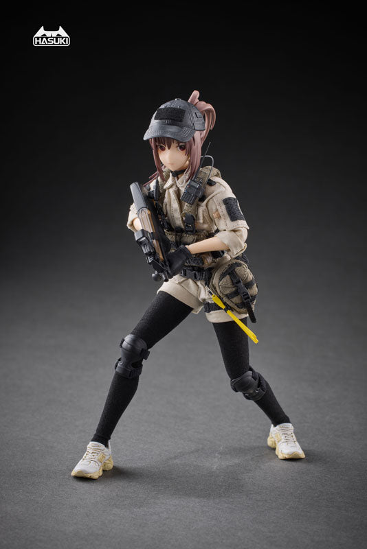 Hasuki Pocket Art Series PA006 Security Hiyo Reizei 1/12 Action Figure ...